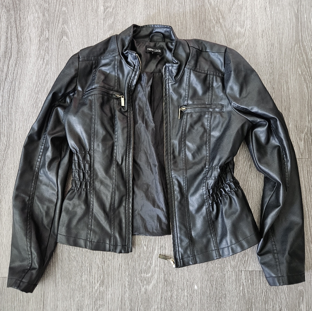Black Faux Leather Jacket